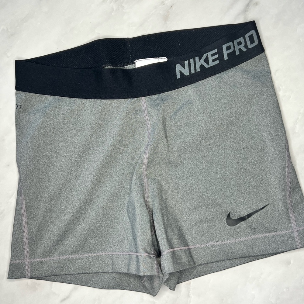 Nike Pro Heather Gray Performance Shorts